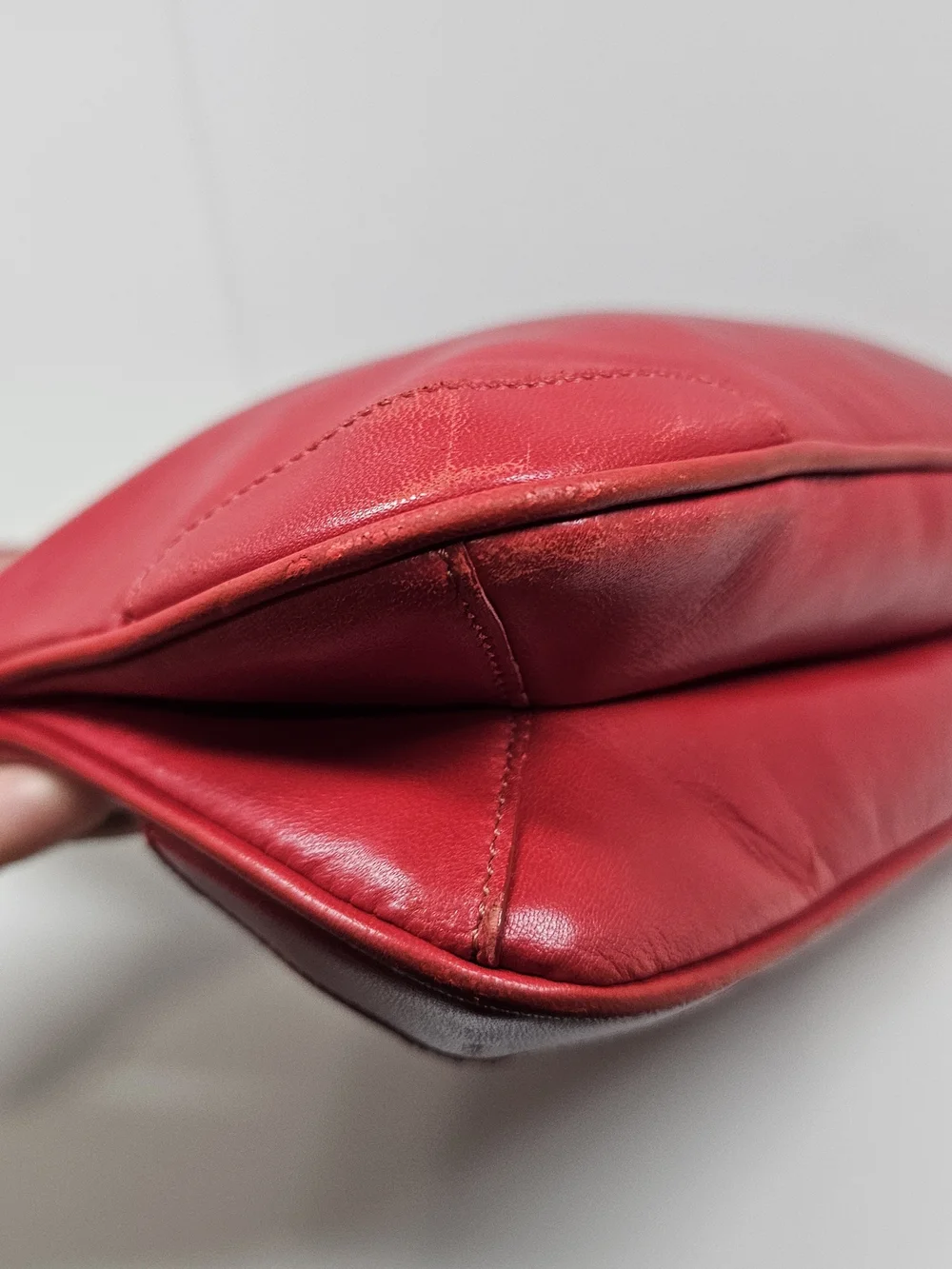 Coach Red Leather Shoulder Hobo